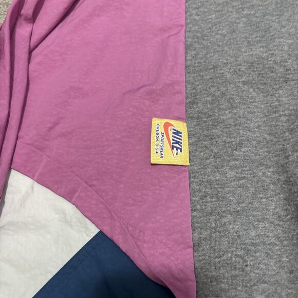 Nike Sportswear Hoodie Mens Small Patchwork Windbreaker CJ2029-091 - Picture 3 of 7